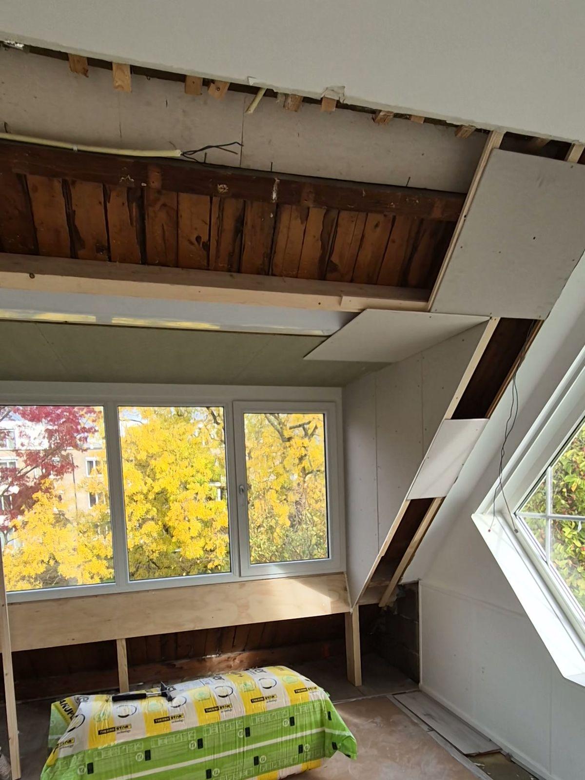 Attic room with a dormer, Amstelveen (finishing stage) - before renovation